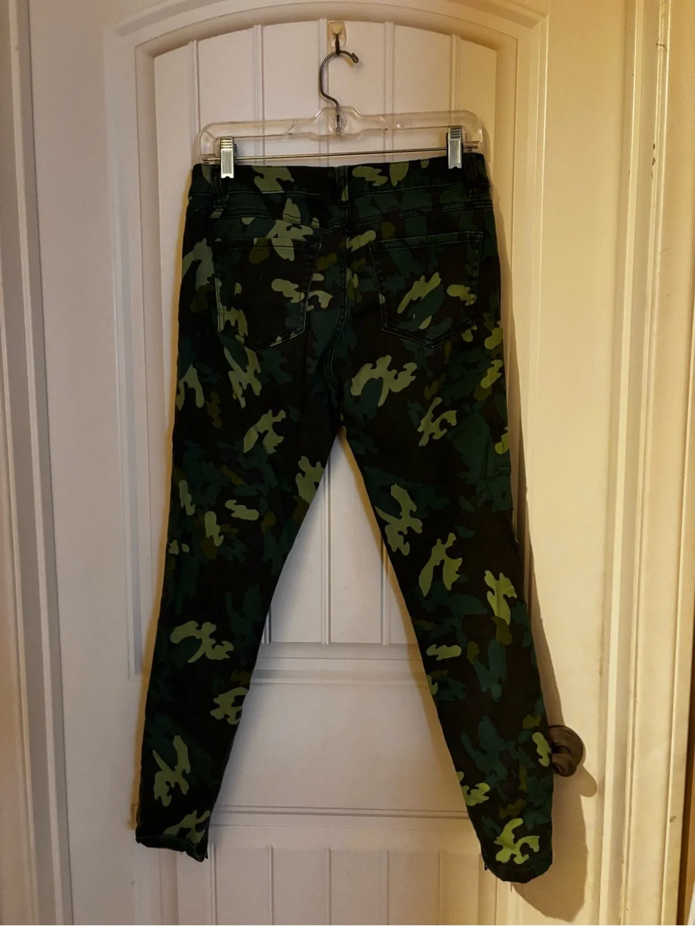 CAbi Green Camo Skinny Pants